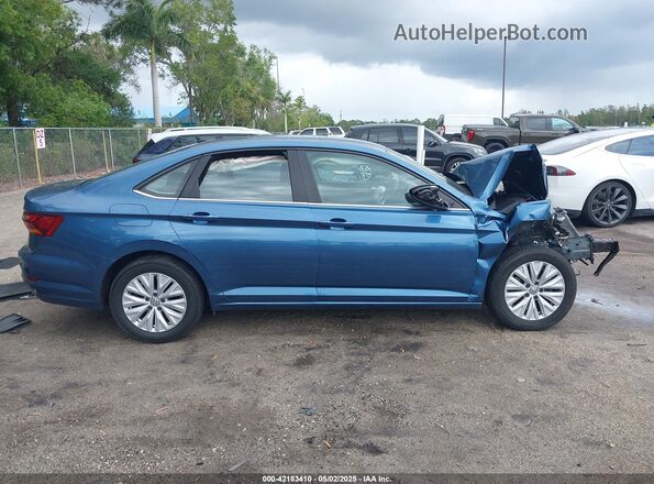 3VWC57BU3KM166906 2019 VOLKSWAGEN JETTA Blue უკანა სალონის ხედი