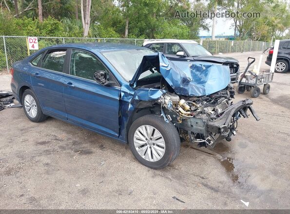 3VWC57BU3KM166906 2019 VOLKSWAGEN JETTA Blue წინა მარჯვენა