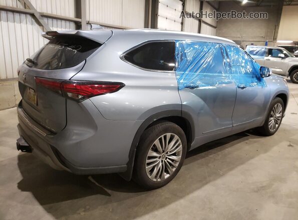 5TDFZRBH3NS185754 2022 TOYOTA HIGHLANDER Gray Задня права чверть