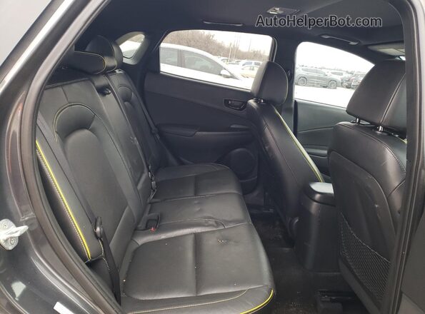 KM8K53A5XKU381496 2019 HYUNDAI KONA Серый Вид задней части салона