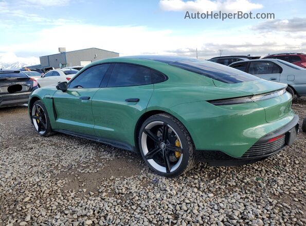 WP0AB2Y1XLSA52464 2020 PORSCHE TAYCAN Зеленый Задняя левая четверть