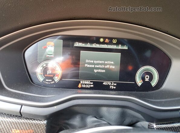 WAUC4CF56MA007425 2021 AUDI S5 Черный Вид щитка приборов