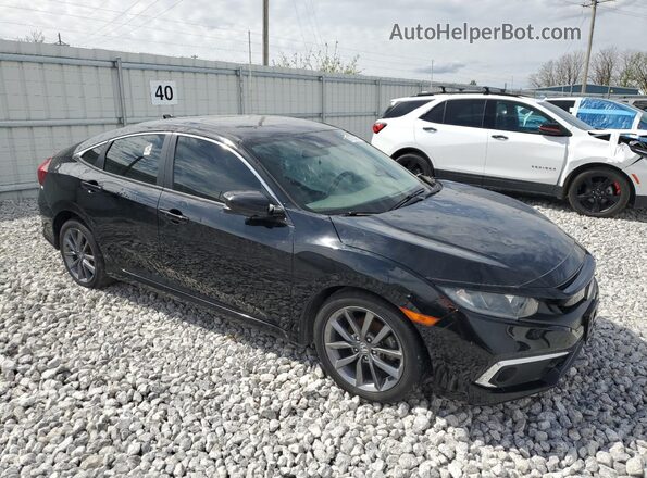 19XFC1F38KE020225 2019 HONDA CIVIC Черный Передняя правая четверть
