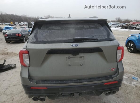 1FM5K8GC4LGB52501 2020 FORD FORD EXPLORER Зеленый Вид сзади