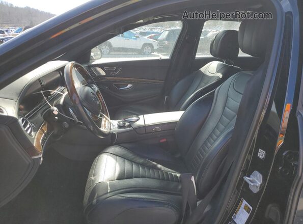WDDUG8FB9GA254532 2016 MERCEDES-BENZ S Черный Вид салона спереди
