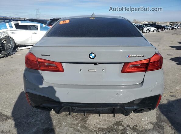 WBAJB9C50JB286445 2018 BMW M5 Gray Widok z tyłu