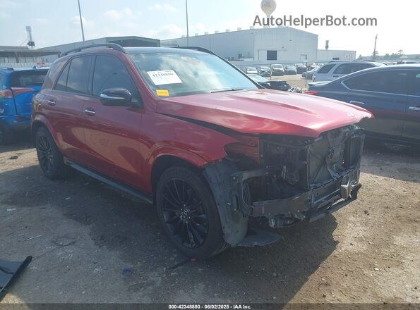 4JGFB4JB3NA707716 2022 MERCEDES-BENZ GLE 350 Красный Передняя правая четверть