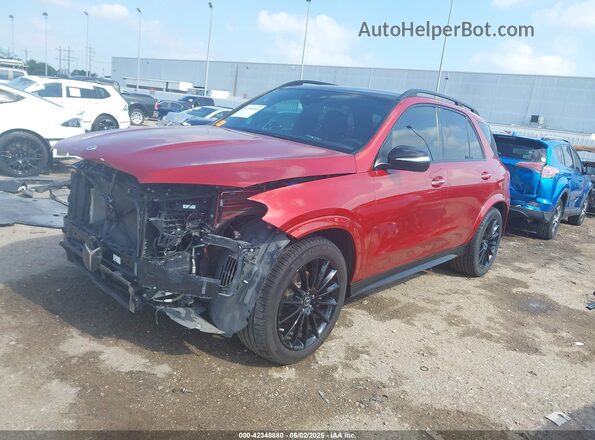 4JGFB4JB3NA707716 2022 MERCEDES-BENZ GLE 350 Красный Передняя левая четверть