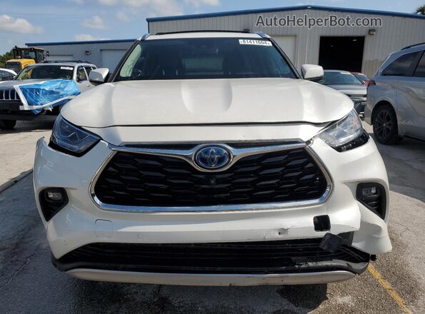 5TDEBRCH9LS012347 2020 TOYOTA HIGHLANDER HYBRID White Vista frontal