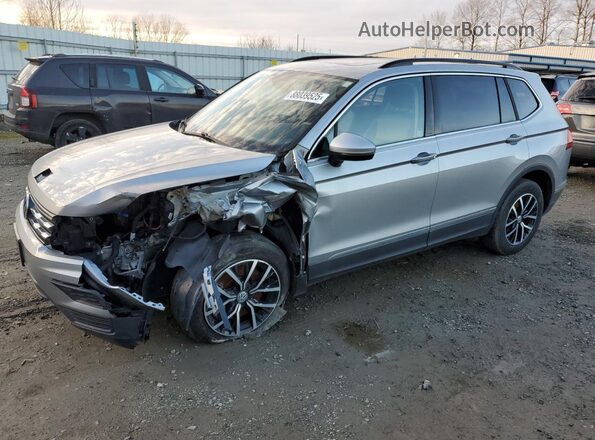 3VV2B7AX4MM071617 2021 VOLKSWAGEN TIGUAN Silver Առջևի ձախ երեք քառորդ տեսարան