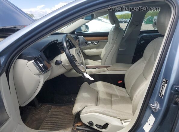 YV1A22ML8H1010841 2017 VOLVO S90 Blue Widok wnętrza z przodu