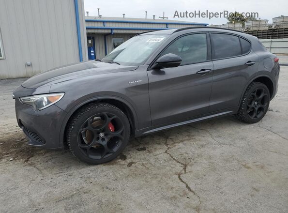 ZASPAKBN0N7D24510 2022 ALFA ROMEO STELVIO Серый Передняя левая четверть