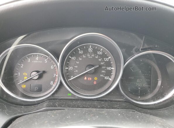 JM1GL1U5XH1136451 2017 MAZDA 6 Белый Вид щитка приборов