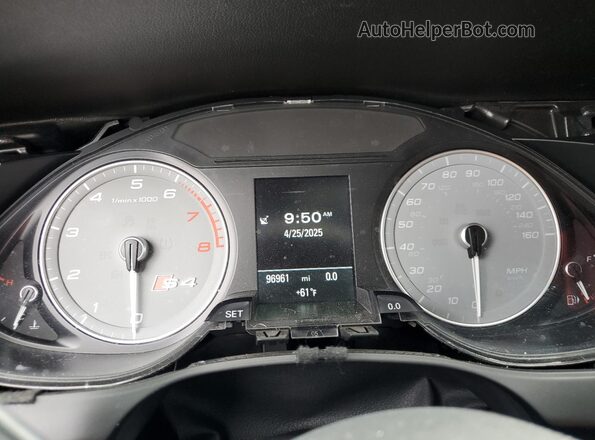 WAUBGBFL0GA000972 2016 AUDI S4 Черный Вид щитка приборов