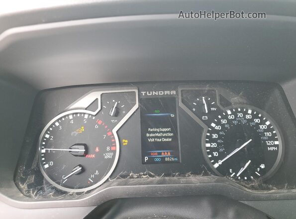 5TFLA5DBXSX246728 2025 TOYOTA TUNDRA White Vista del cuadro de instrumentos