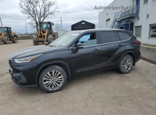5TDFZRBH2MS159788 2021 TOYOTA HIGHLANDER Черный Передняя левая четверть
