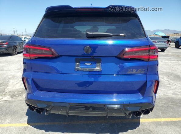 5YMJU0C05N9M64142 2022 BMW X5 Blue Rear view