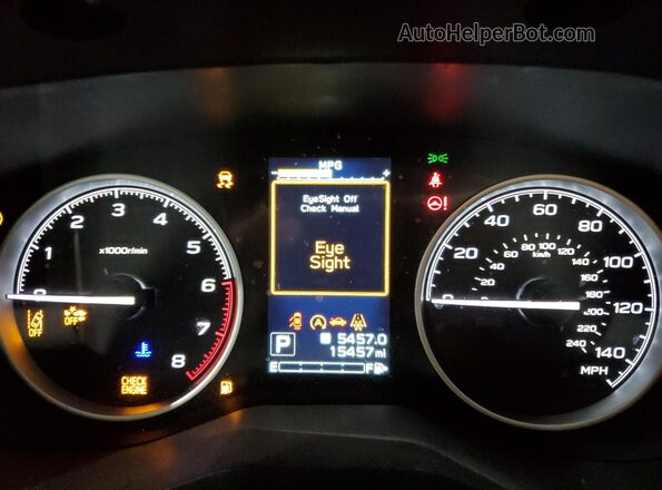 JF2SKACC6RH504180 2024 SUBARU FORESTER White Սարքավորումների վահանակի տեսք