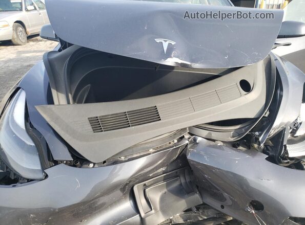 5YJ3E1EB8MF032510 2021 TESLA MODEL Серый Вид задней части салона
