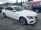 2016 Mercedes-benz C 300 Luxury/sport White vin: 55SWF4JB8GU123779