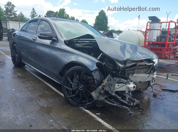 55SWF6EB9KU292191 2019 MERCEDES-BENZ AMG C 43 Gray Delantero derecho