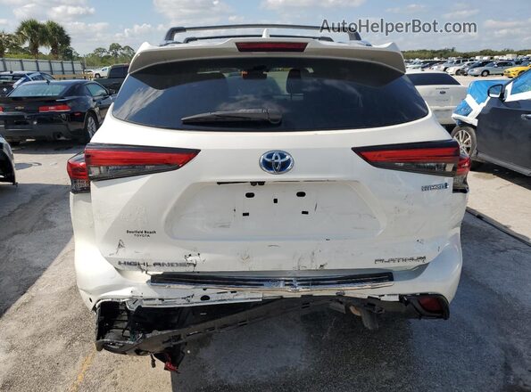 5TDEBRCH9LS012347 2020 TOYOTA HIGHLANDER HYBRID White Vista trasera