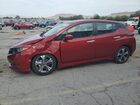 2021 Nissan Leaf Sv Burgundy vin: 1N4AZ1CVXMC555250