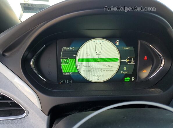 1G1FZ6S08L4137127 2020 CHEVROLET BOLT Угольный Вид щитка приборов