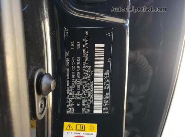 2T2ZZMCA7HC064882 2017 LEXUS RX Черный Вид подкапотного пространства