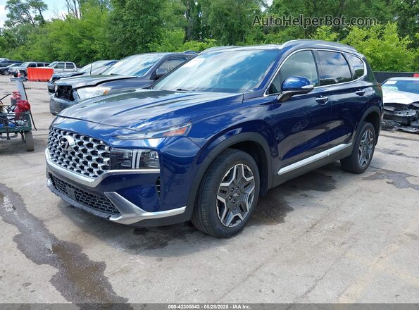 5NMS5DA10PH011874 2023 HYUNDAI SANTA FE HYBRID Blue Передня ліва чверть