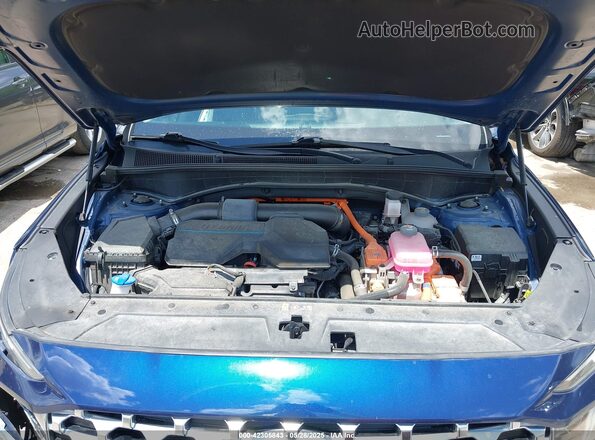 5NMS5DA10PH011874 2023 HYUNDAI SANTA FE HYBRID Blue Вид ззаду