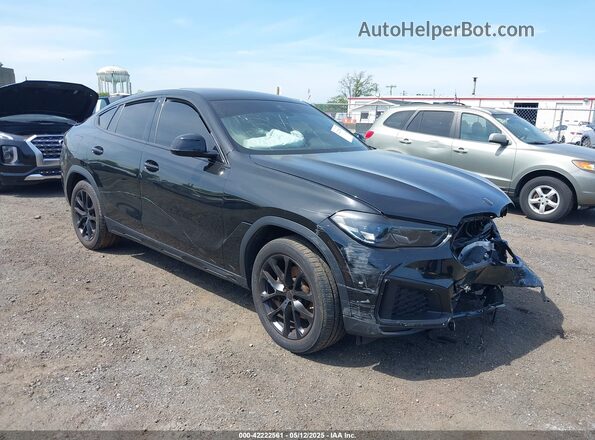 5UXCY6C09M9G37363 2021 BMW X6 Черный Передняя правая четверть
