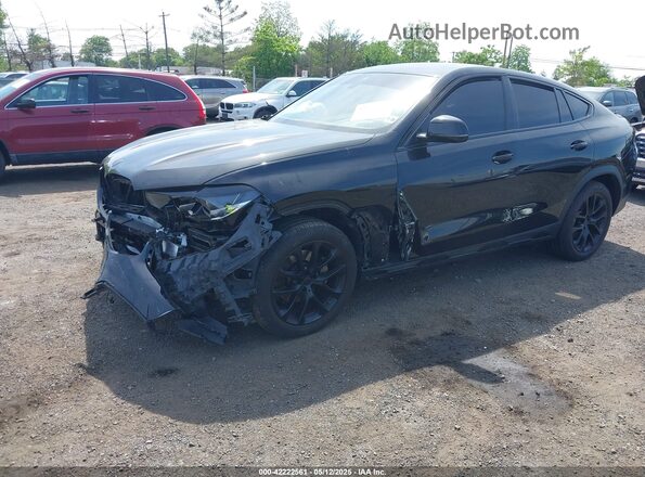 5UXCY6C09M9G37363 2021 BMW X6 Черный Передняя левая четверть