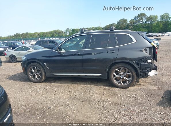 5UXTY5C07M9E96142 2021 BMW X3 Black Vista interior de 360 grados