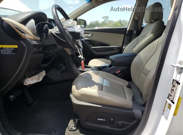 5XYZU3LB0GG375983 2016 HYUNDAI SANTA White წინა სალონის ხედი