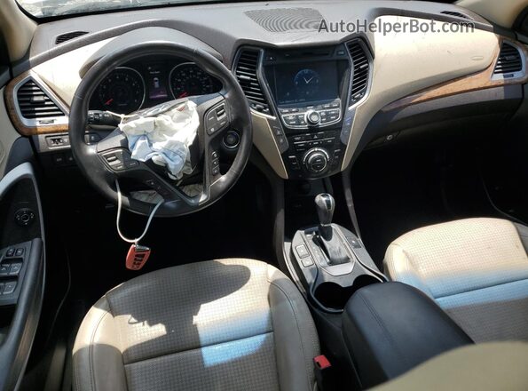 5XYZU3LB0GG375983 2016 HYUNDAI SANTA White წინა პანელის ხედი