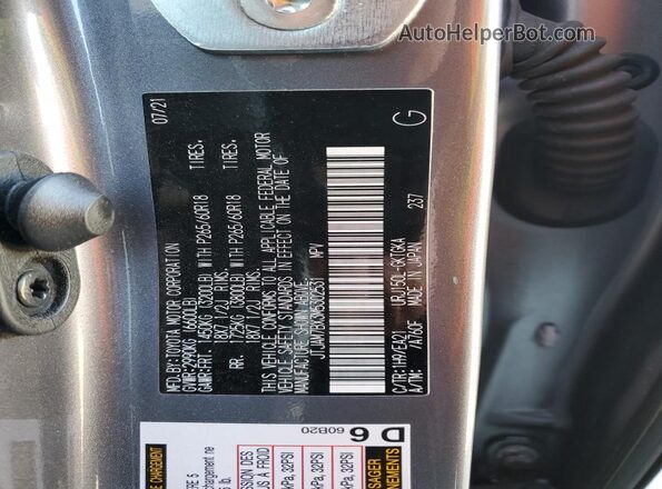 JTJAM7BX3M5302531 2021 LEXUS GX Gray სალონის 360-გრადუსიანი ხედი