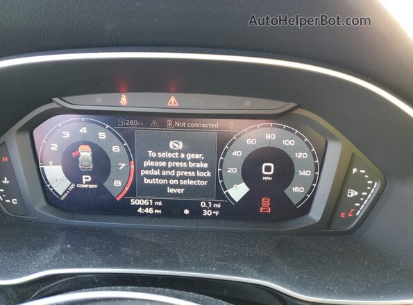 WA1EECF36M1037722 2021 AUDI Q3 Black Вид щитка приладів