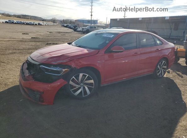 3VW6T7BU9MM083051 2021 VOLKSWAGEN JETTA Красный Передняя левая четверть