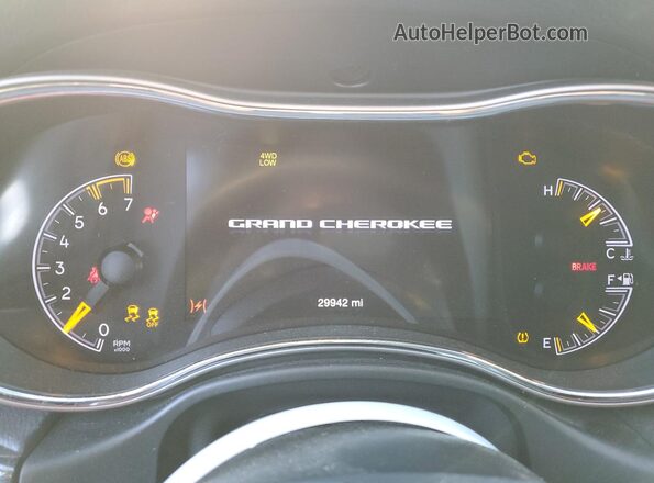 1C4RJFLT6MC502920 2021 JEEP GRAND Черный Вид щитка приборов