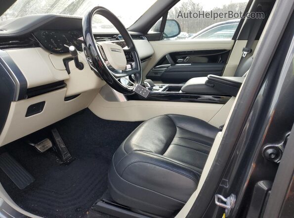 NJ1639E 2023 LAND ROVER RANGE Gray Вид салону спереду