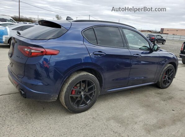 ZASPAKBN0L7C82854 2020 ALFA ROMEO STELVIO Синий Задняя правая четверть
