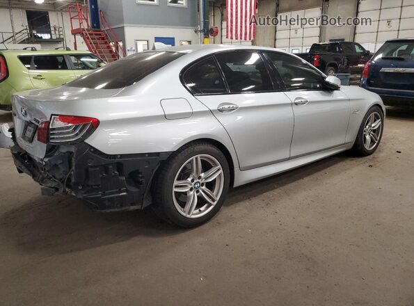 WBA5B3C53GG254566 2016 BMW 5 SERIES Silver Trasero derecho