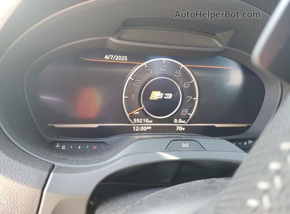 WAUB1GFF6H1027118 2017 AUDI S3 Gray Widok zestawu wskaźników