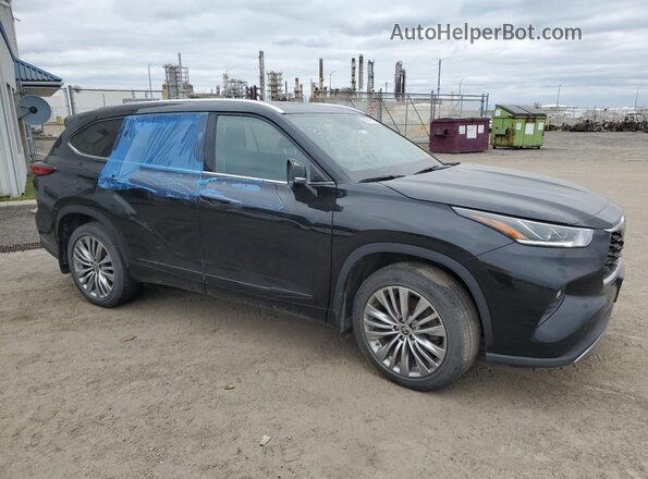 5TDFZRBH2MS159788 2021 TOYOTA HIGHLANDER Черный Передняя правая четверть
