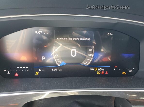 3VVMB7AX4RM166985 2024 VOLKSWAGEN TIGUAN Серебряный Вид щитка приборов