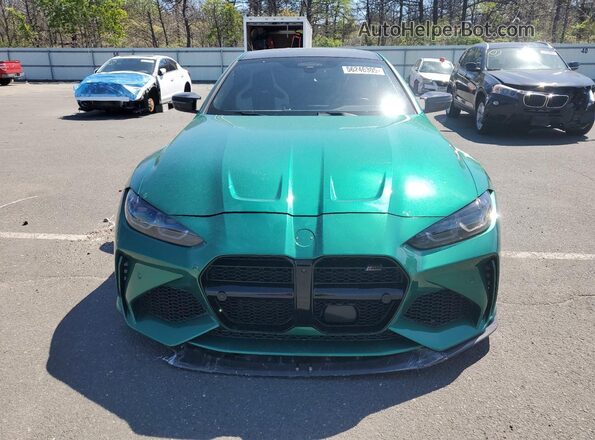 WBS43AZ05RCR91749 2024 BMW M4 Зеленый Вид спереди