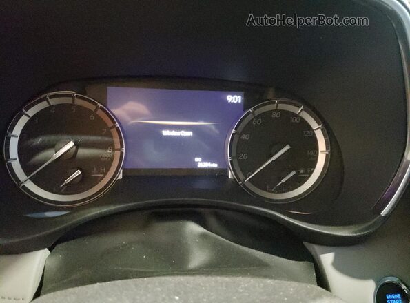5TDFZRBH3NS185754 2022 TOYOTA HIGHLANDER Gray Вид щитка приладів