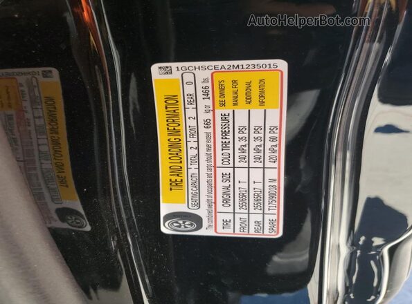 1GCHSCEA2M1235015 2021 CHEVROLET COLORADO Black Widok komory silnika