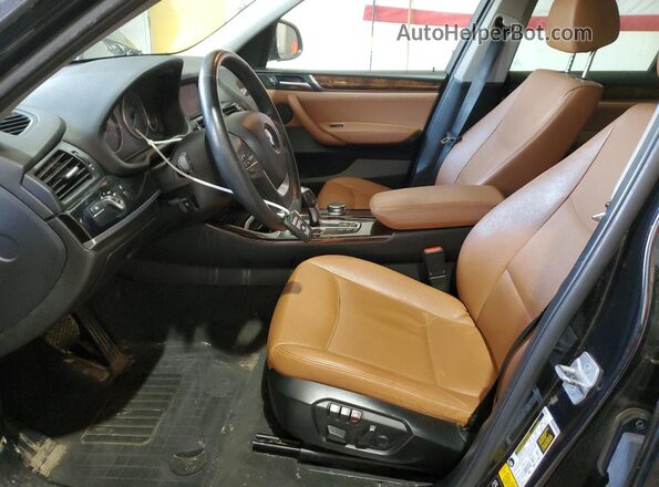 5UXWX9C52H0T14244 2017 BMW X3 Black Սալոնի դիմացի տեսք